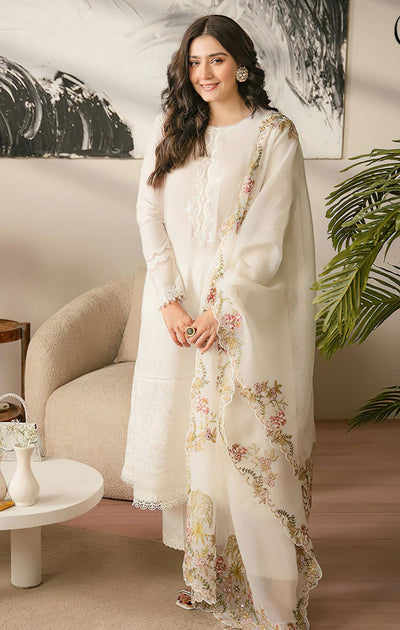 Chiffon Embodiary suit with Duppata (3PC) Zephali