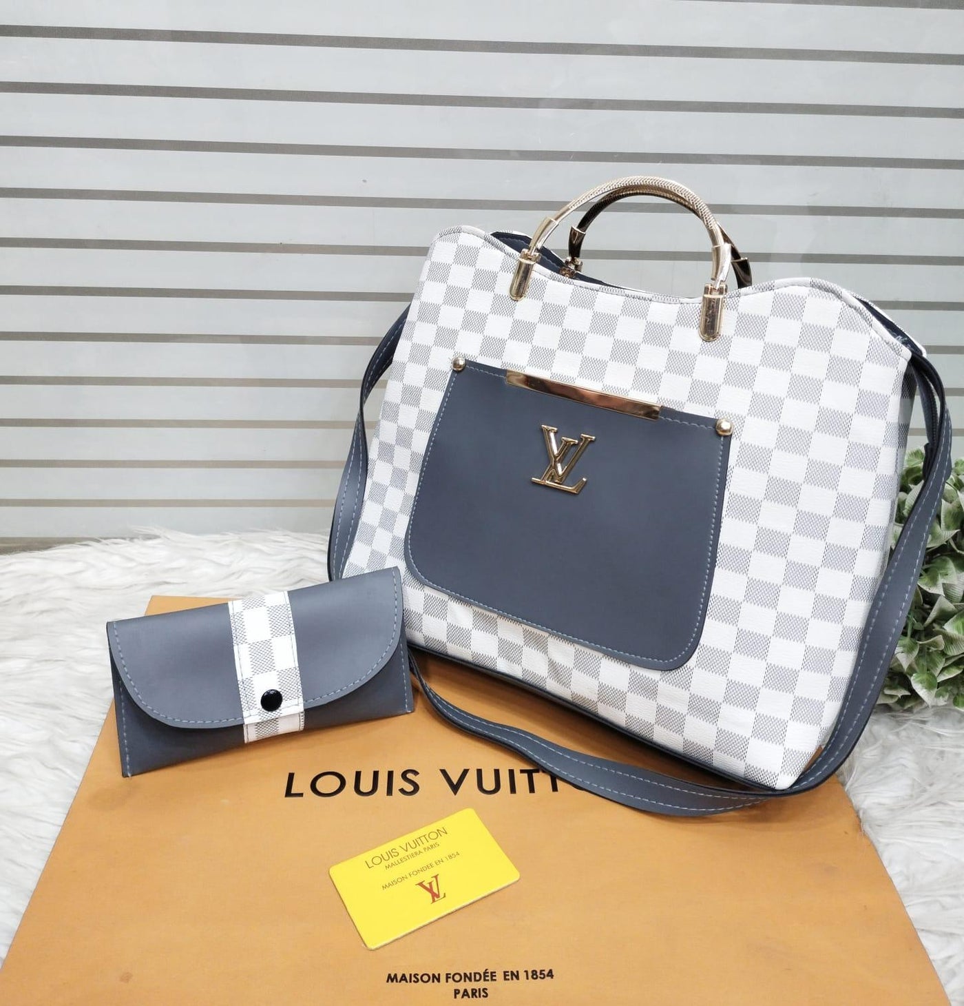 louis vuitton 2 piece copy set Handbags Zephali