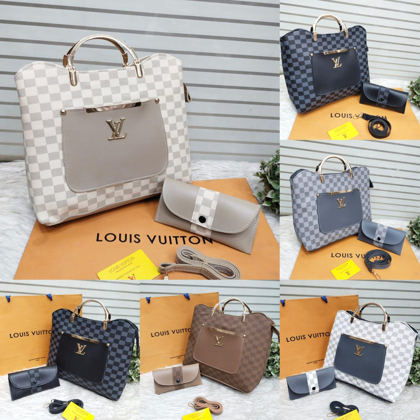 louis vuitton 2 piece copy set Handbags Zephali